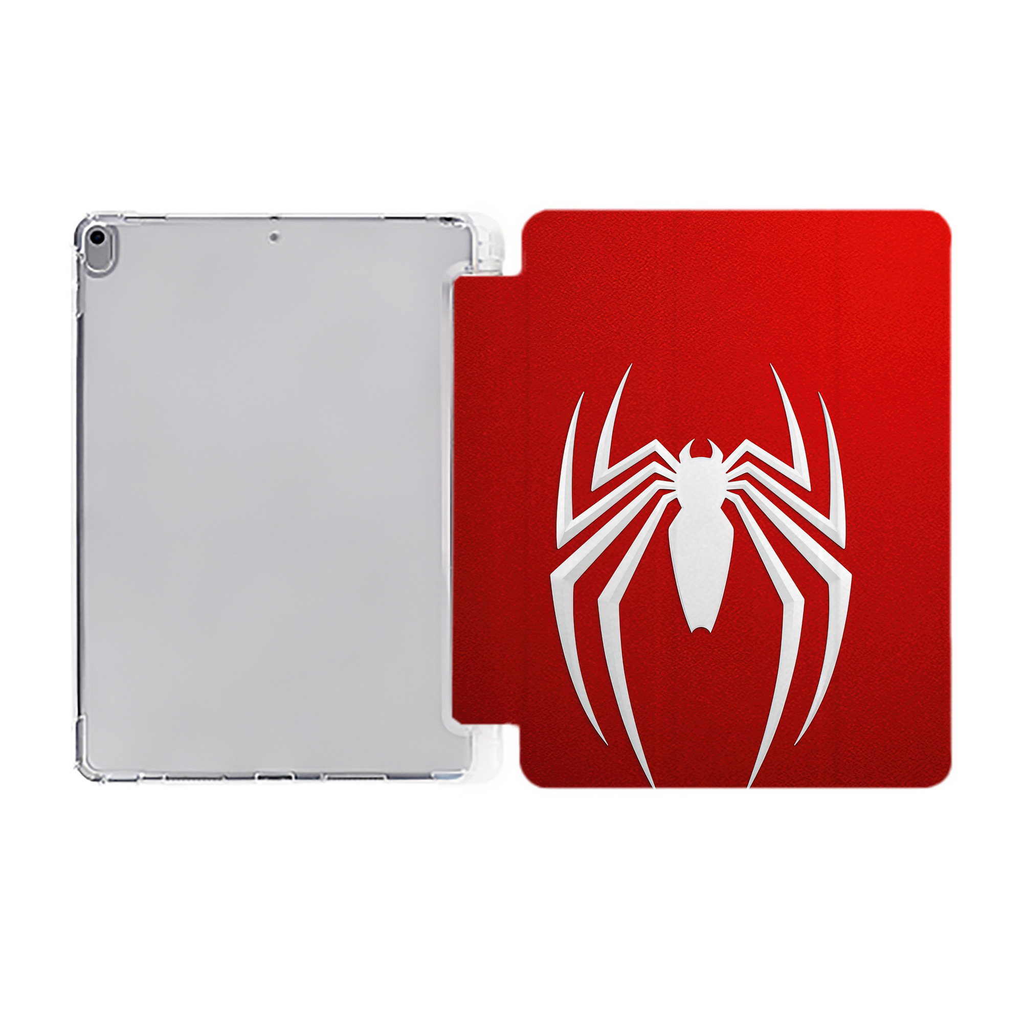 （画像用） Spider Man スパイダーマン IPad ケース ペン収納付き 三つ折りスタンド PUレザー×シリコン 対応機種9.5/10.5/10.9インチ